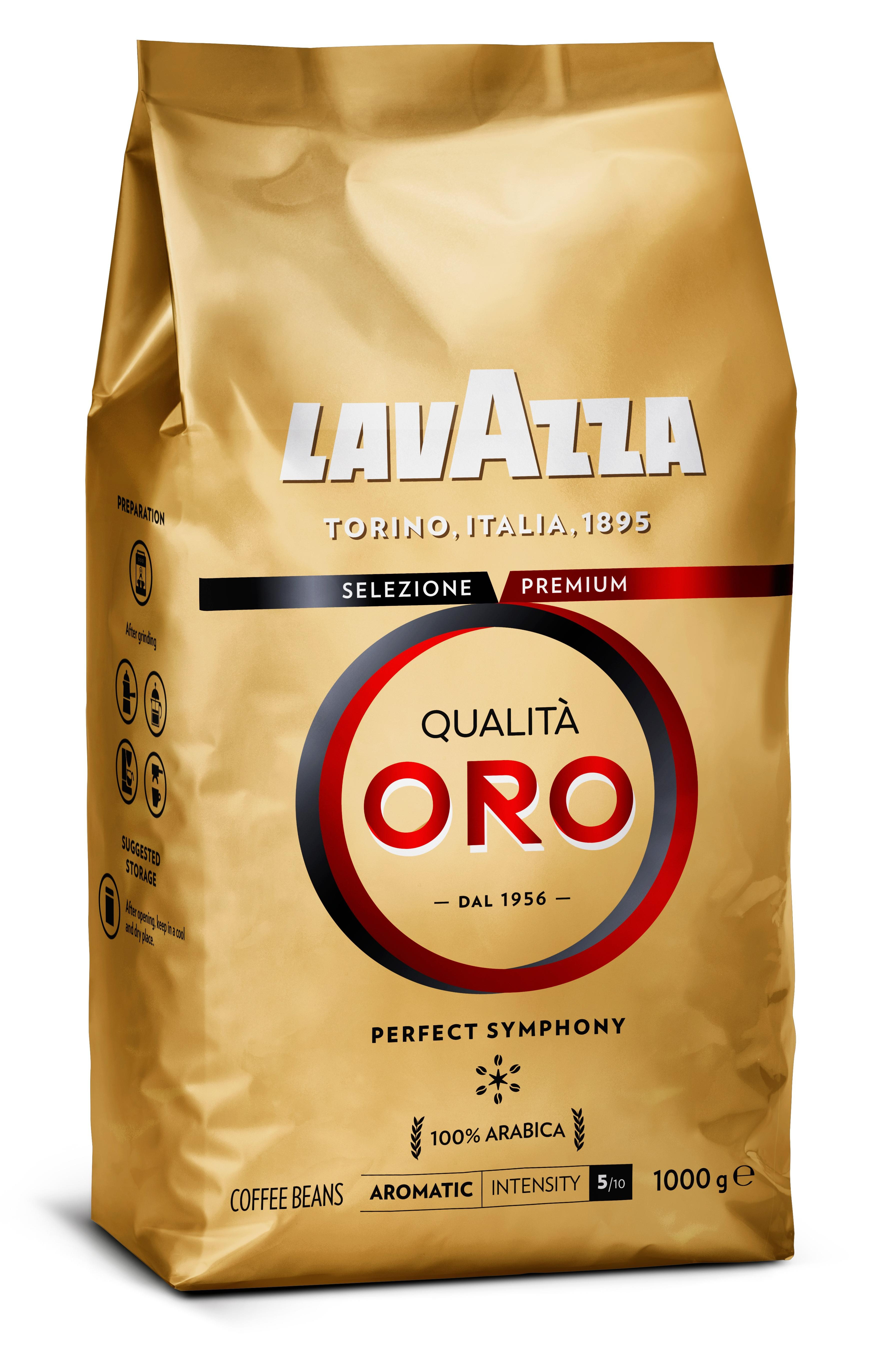 Lavazza Qualita Oro kawa ziarnista 1000g - zdjęcie 1