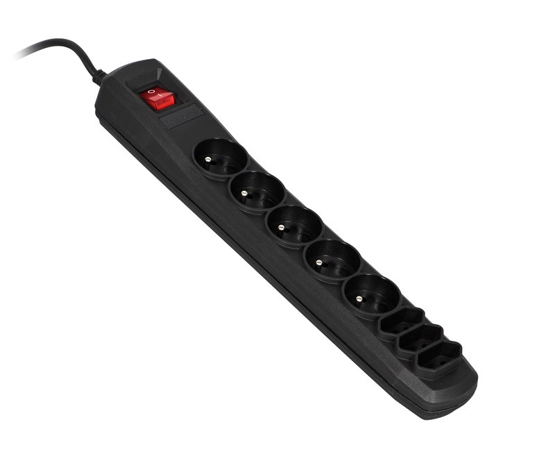 Activejet LISTWA ZASILAJĄCA APN-8g/1,5m (czarna) - zdjęcie 1