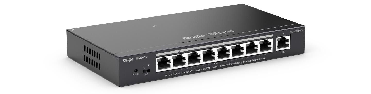 Switch Easy Smart Ruijie Reyee RG-ES209GC-P - zdjęcie 3
