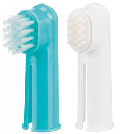 TRIXIE Szczoteczka do zębów 6 cm dla psa i kota - 2 szt. - zdjęcie 1