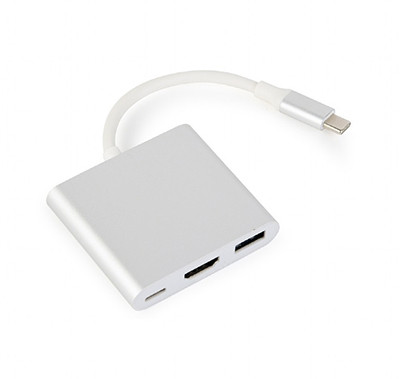 GEMBIRD MULTI ADAPTER USB TYP-C (M)->USB, HDMI SRE - zdjęcie 1