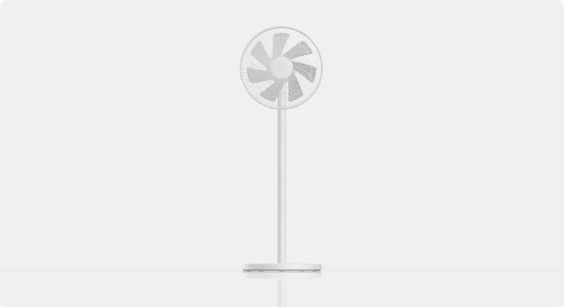 Wentylator podłogowy Xiaomi Mi Smart Standing Fan 2 Lite (1C) biały - zdjęcie 2