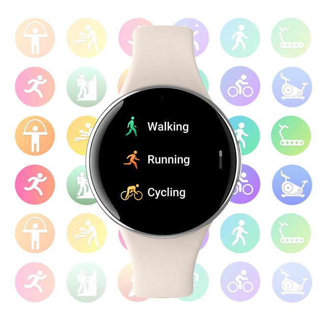 Smartwatch damski Manta Livia Mini złoty - zdjęcie 5