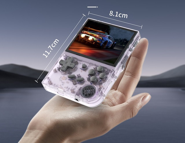Przenośna konsola retro ANBERNIC RG 35xx (2024) BLACK TRANSPARENT - zdjęcie 6