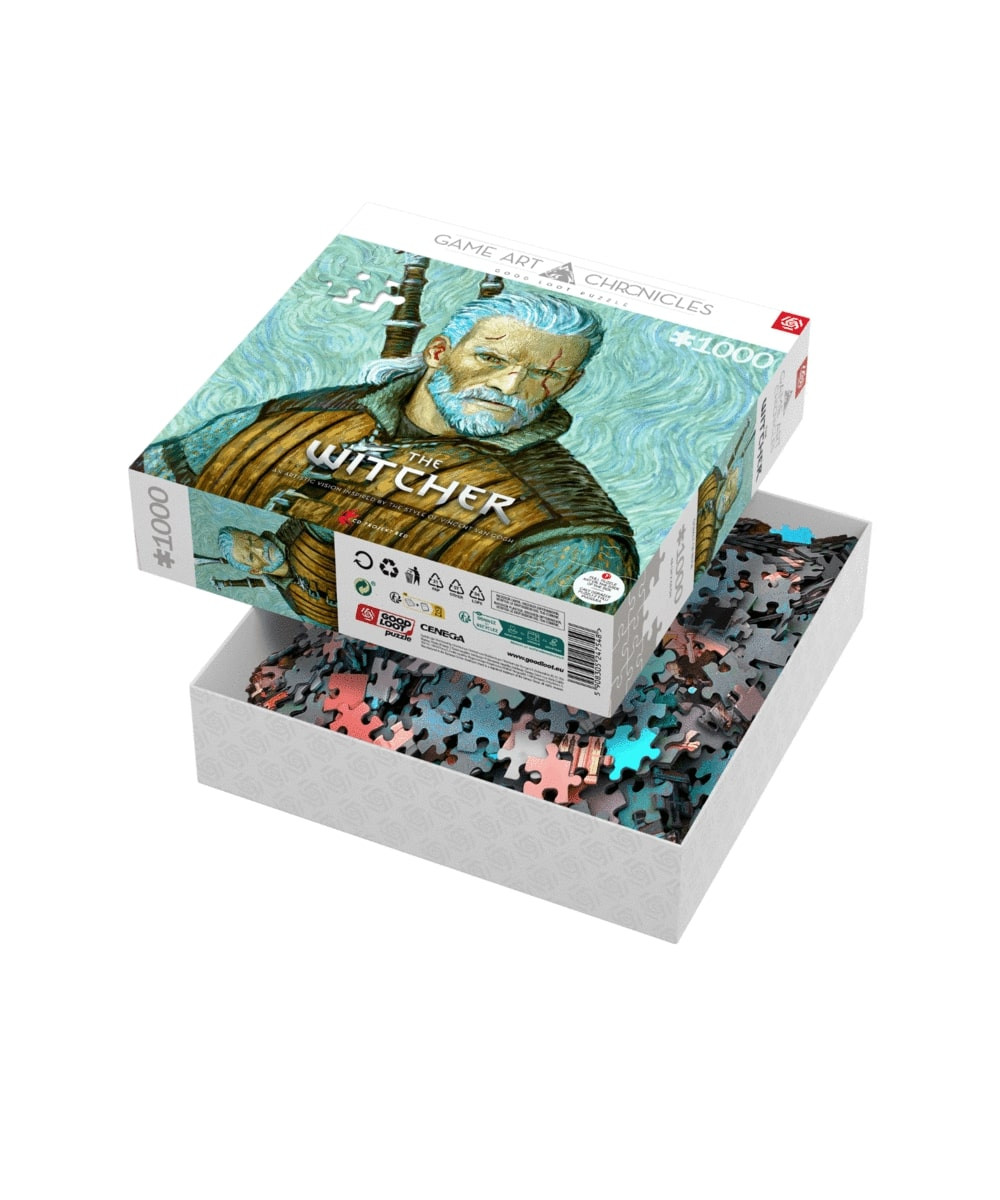 Puzzle Good Loot Gaming 1000 Game Art Chronicles The Witcher Geralt & Vincent van Gogh - zdjęcie 2