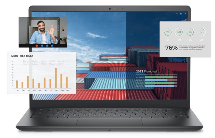 Dell Vostro 3530 i5-1334U 15.6" FHD IPS 250nits 120Hz 32GB DDR4 SSD512 UHD Graphics FPR BK W11P 3YPS - zdjęcie 2
