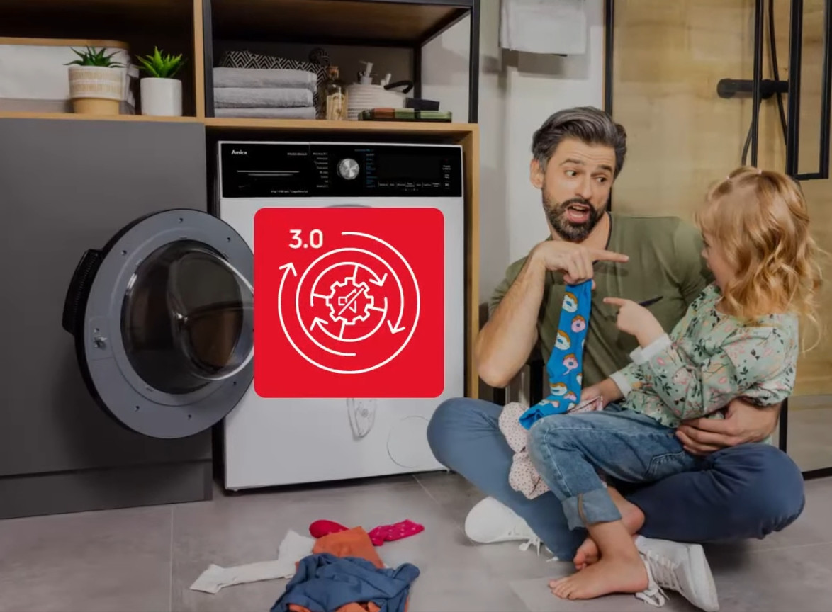Pralko-suszarka do zabudowy AMICA AWDBIC7514ELiStO - zdjęcie 2
