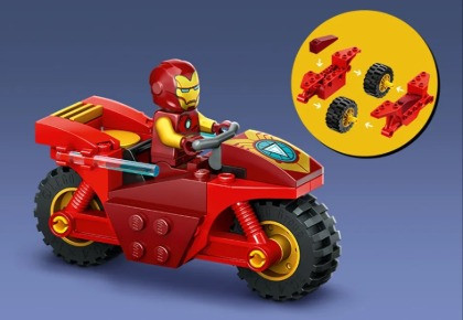 LEGO Super Heroes 76287 Iron Man z motocyklem i Hulk - zdjęcie 4