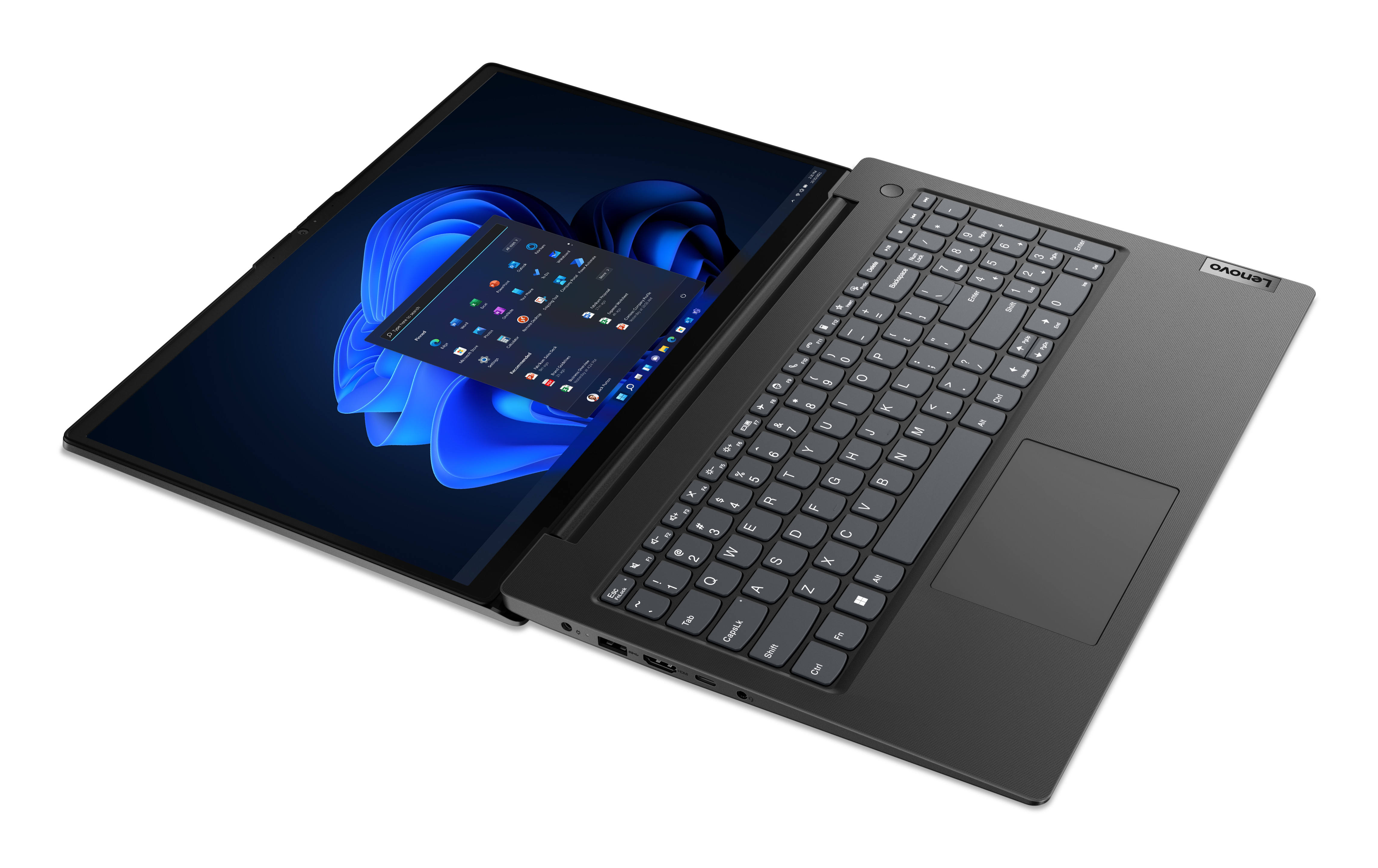 Lenovo V15 G4 IRU i3-1315U 15,6”FHD AG IPS 8GB SSD256 UHD 64EUs Cam720p LAN 38Wh NoOS 3Y Black - zdjęcie 2