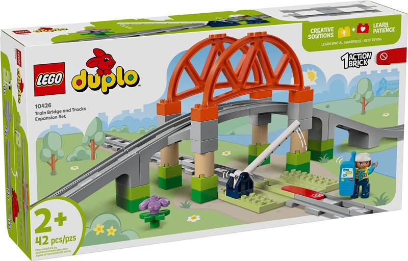 LEGO DUPLO TOWN 10426 Most i tory kolejowe - zestaw rozszerzający - zdjęcie 1