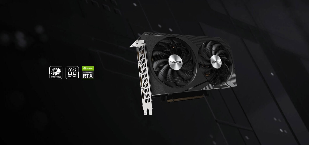 Karta graficzna Gigabyte GeForce RTX 3060 WINDFORCE OC 12GB rev. 2.0 GDDR6 (GV-N3060WF2OC-12GD 2.0) - zdjęcie 1