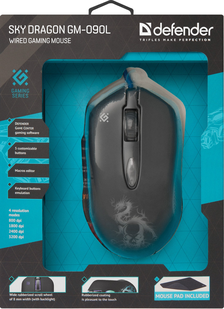 DEFENDER MYSZ SKY DRAGON GM-090L 52090 - zdjęcie 2