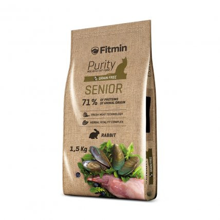 FITMIN Purity Senior Rabbit - sucha karma dla kota - 1,5kg - zdjęcie 1