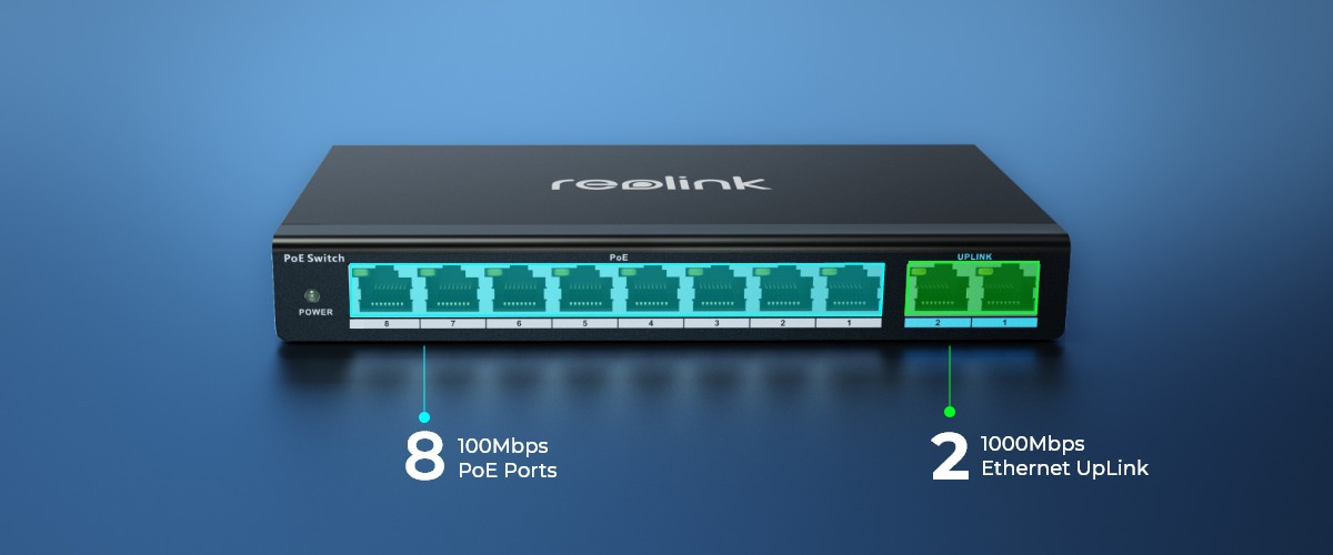 POE SWITCH Reolink RLA-PS1 - zdjęcie 1
