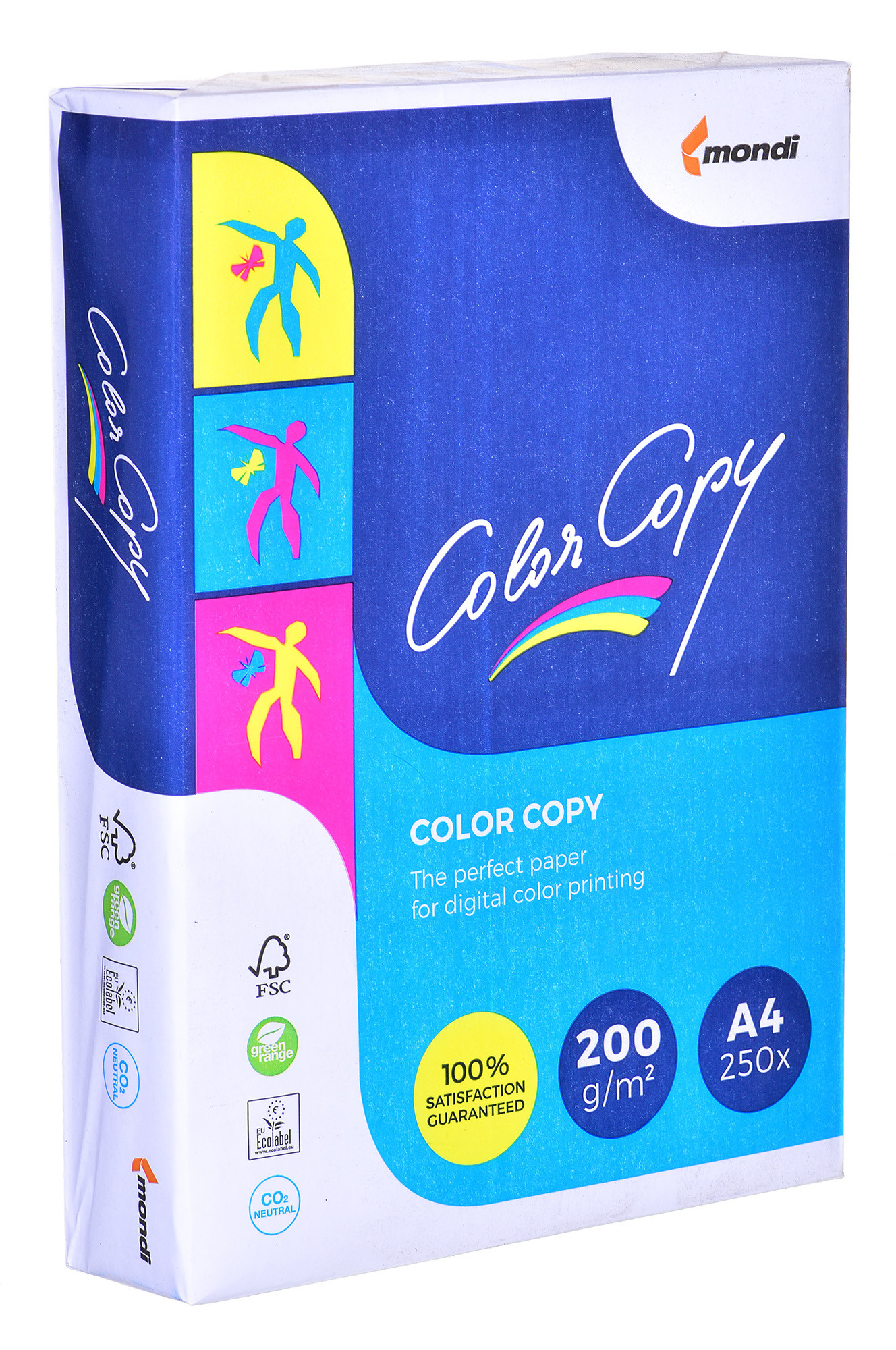 Papier xero ksero biurowy Mondi Color Copy 8687A20 (A4; 200g/m2; 250 szt. arkuszy; papier biały; satynowy) - zdjęcie 1