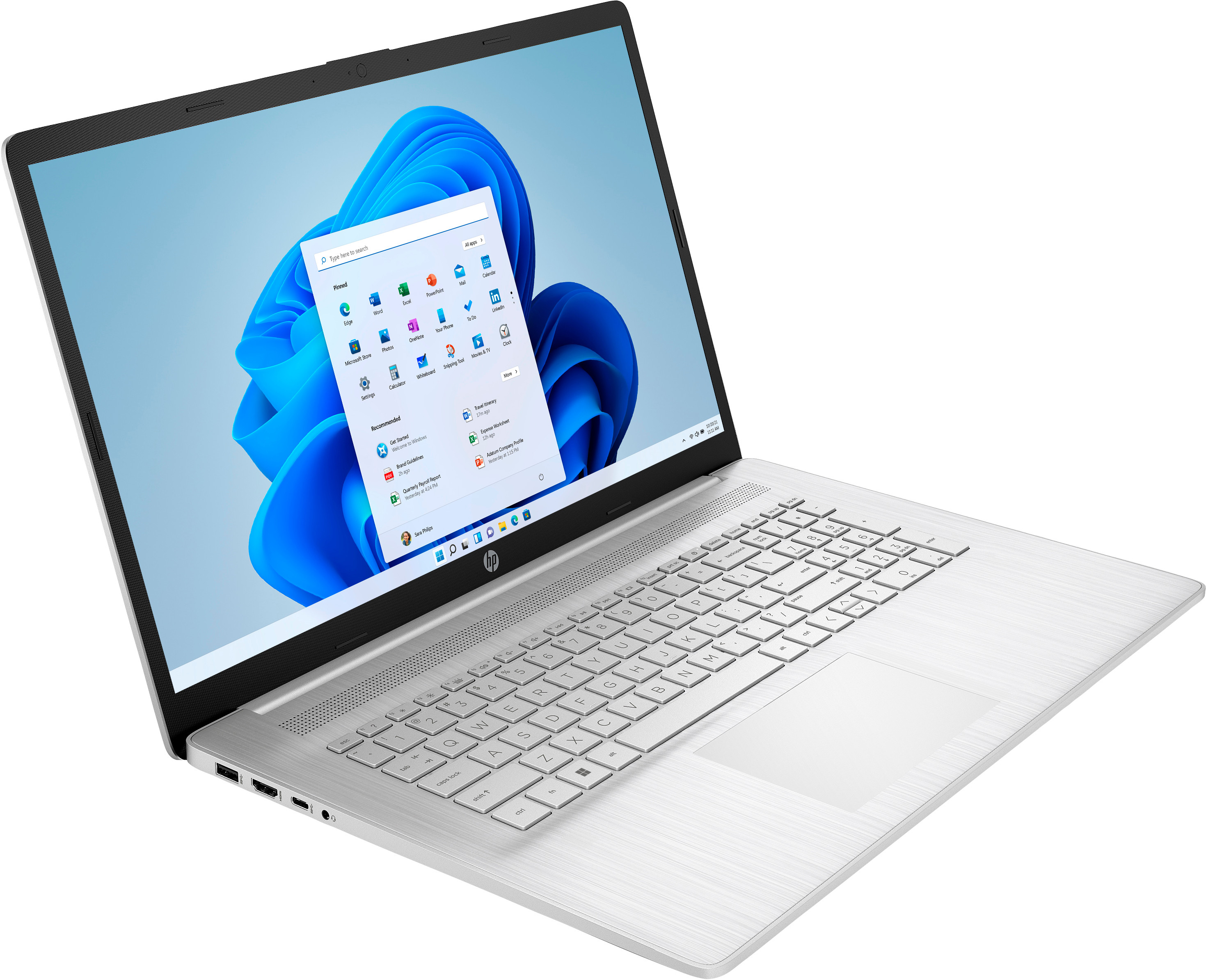 HP 17-CN2083D i3-1215U 17.3"FHD 300nits AG 8GB DDR4 SSD256 BT UHD Win11 Silver (REPACK) 2Y - zdjęcie 4