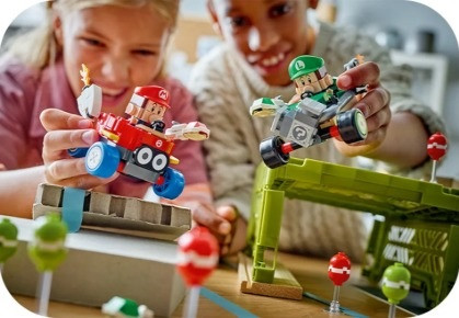 LEGO SUPER MARIO 72034 Mario Kart - Baby Mario kontra Baby Luigi - zdjęcie 5
