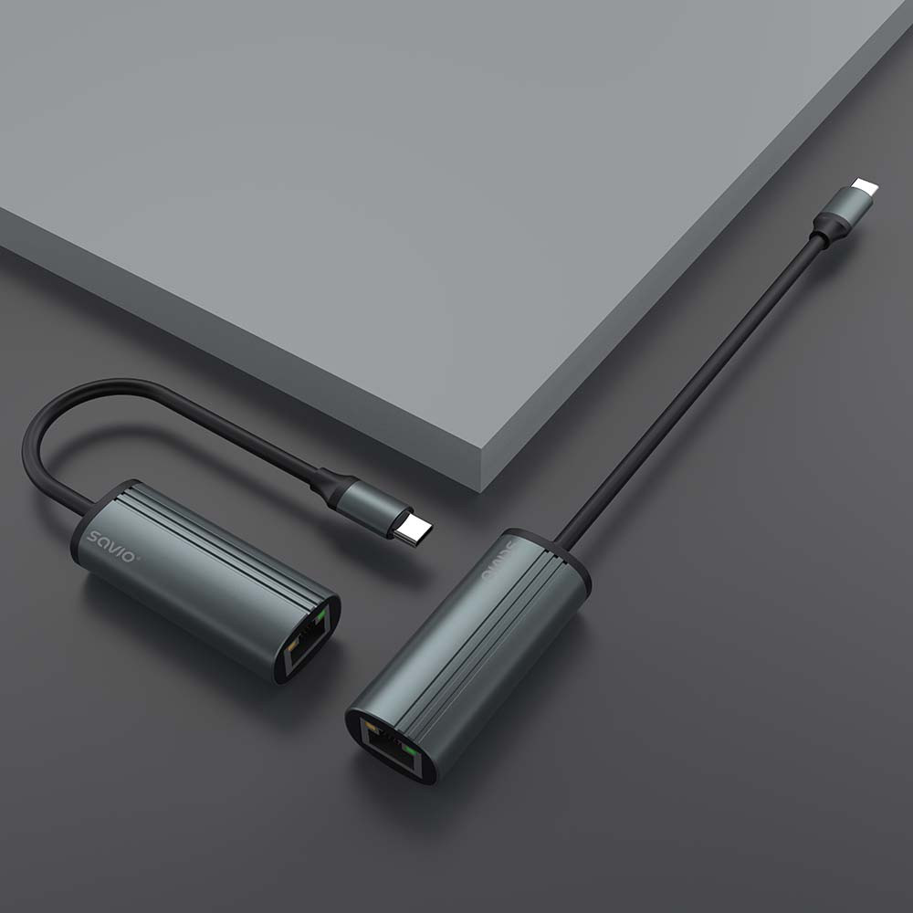 SAVIO AK-56 ADAPTER USB-C 3.1 GEN 1 DO RJ-45 - zdjęcie 3