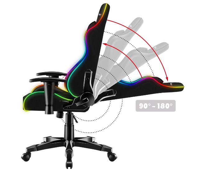 Fotel gam. dla dziecka Huzaro Ranger 6.0 RGB Mesh - zdjęcie 10