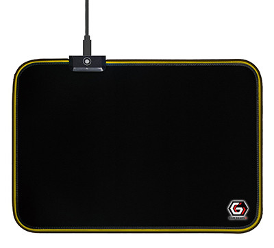GEMBIRD PODKŁADKA POD MYSZ GAMING, LED, CZARNA - zdjęcie 1