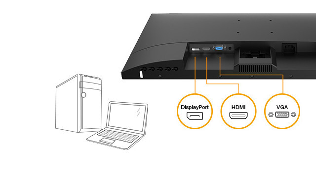 AG NEOVO MONITOR LED LA-2202 BEZ MIGOTANIA, HDMI,DP,VGA - zdjęcie 5