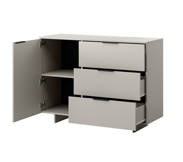 Komoda 1D3S ALMA 120x41,5xH90 kaszmir - zdjęcie 2
