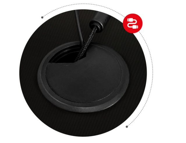 Biurko gamingowe Huzaro Hero 4.7 Black - zdjęcie 8