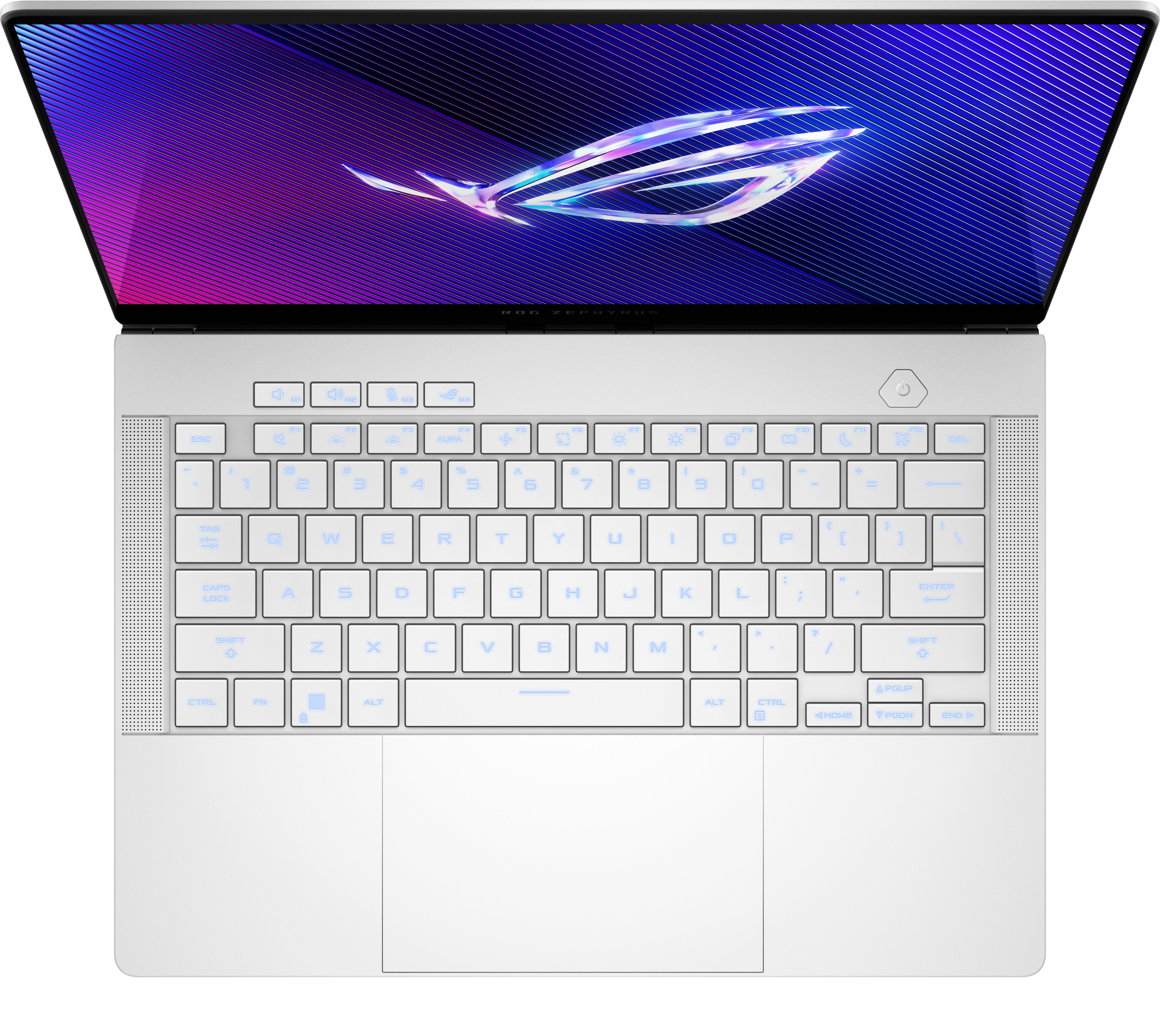 ASUS ROG Zephyrus G14 GA403UV-QS026W Ryzen 9 8945HS 14"3K OLED 500nits Glossy 16GB LPDDR5X 6400 SSD1TB GeForce RTX 4060 8GB WLAN+BT Cam1080p 75WHrs Win11 Platinum White - zdjęcie 3