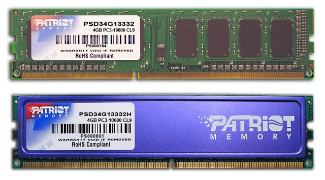 Patriot 4GB 1333MHz DDR3 Non-ECC CL9 DIMM - zdjęcie 1