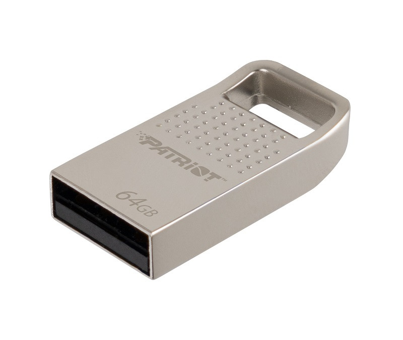 Patriot FLASHDRIVE Tab200 64GB Type A USB 2.0, mini, aluminiowy, srebrny - zdjęcie 1