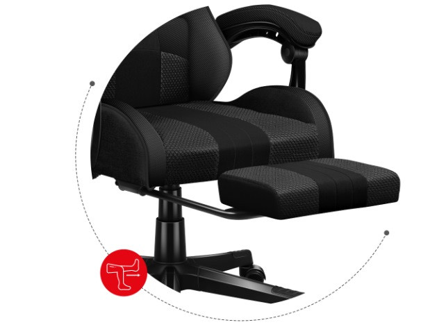 Fotel gamingowy Huzaro Force 4.7 Carbon Mesh - zdjęcie 3