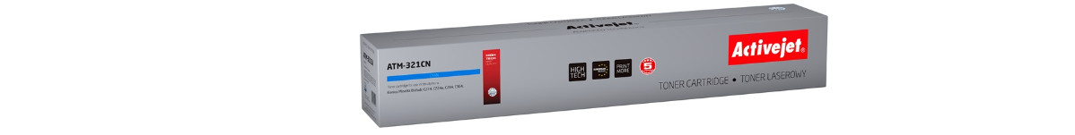 Activejet ATM-321CN Toner o drukarki Konica Minolta, Zamiennik Konica Minolta TN321C; Supreme; 25000 stron; błękitny. - zdjęcie 6