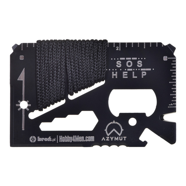 Multitool AZYMUT TOOL CARD karta wielofunkcyjna - 13 narzędzi + etui, 85/53 mm (H-O200930TC) - zdjęcie 1