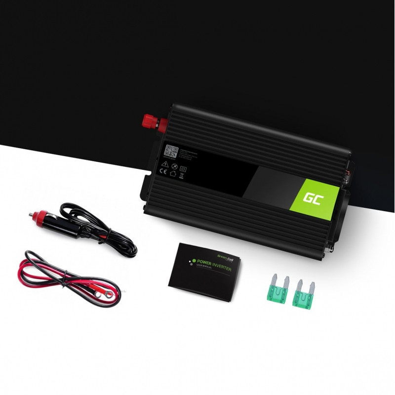 GREEN CELL PRZETWORNICA INV05DE 12V-230V 300W/600W - zdjęcie 6