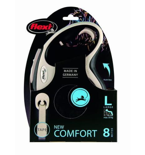 FLEXI New Comfort L czarna - automatyczna smycz dla psa - 8m - zdjęcie 2