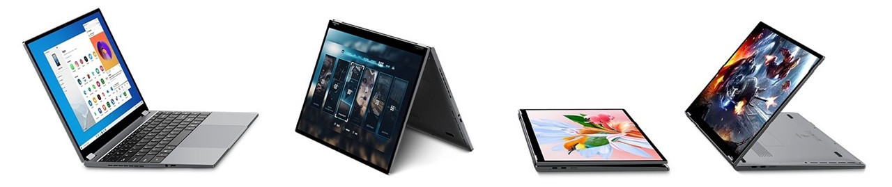Chuwi FreeBook 2023 Intel i3-1215U 13.5" IPS (2256x1504) Touch x360 12GB SSD512 BT BacklitKeyboard Win11 Space Grey - zdjęcie 8