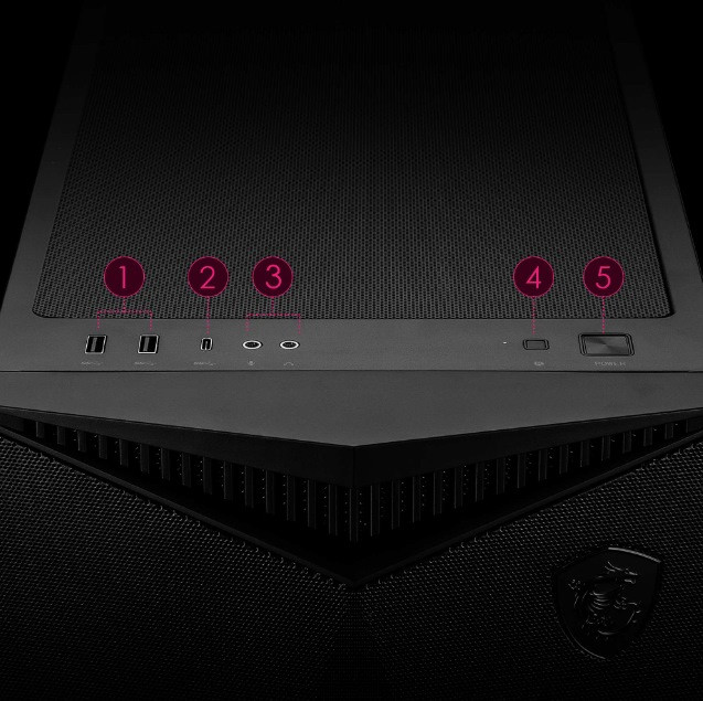 Obudowa MSI MPG GUNGNIR 300P AIRFLOW (306-7G21P21-W57) - zdjęcie 9