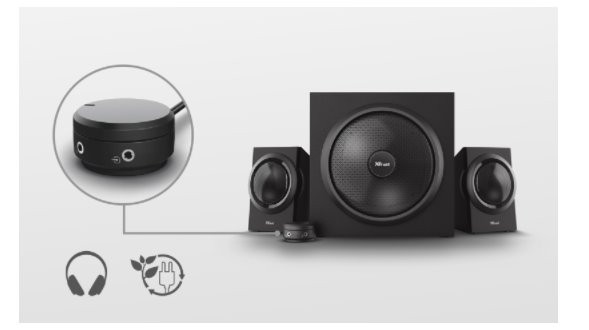 Głośniki TRUST YURI 2.1 SPEAKER SET (23696) - zdjęcie 3