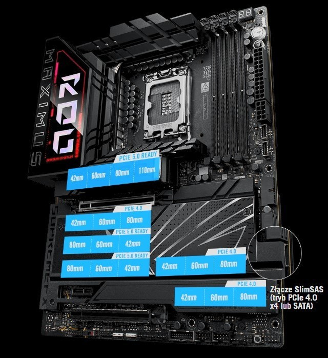 Płyta główna ASUS ROG MAXIMUS Z890 HERO (90MB1ID0-M0EAY0) - zdjęcie 14