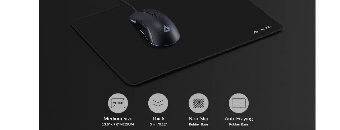 AUKEY KM-P1 GAMINGOWA PODKŁADKA POD MYSZ 350X250 - zdjęcie 1