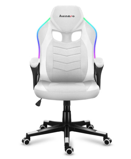 Fotel gamingowy Huzaro Force 2.5 RGB WHITE MESH - zdjęcie 2