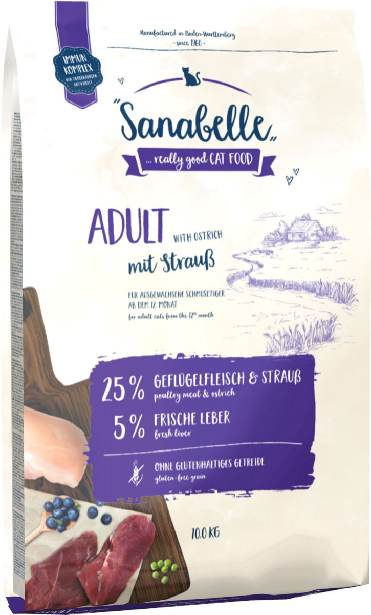 BOSCH Sanabelle Adult Struś - sucha karma dla kota - 10kg - zdjęcie 1