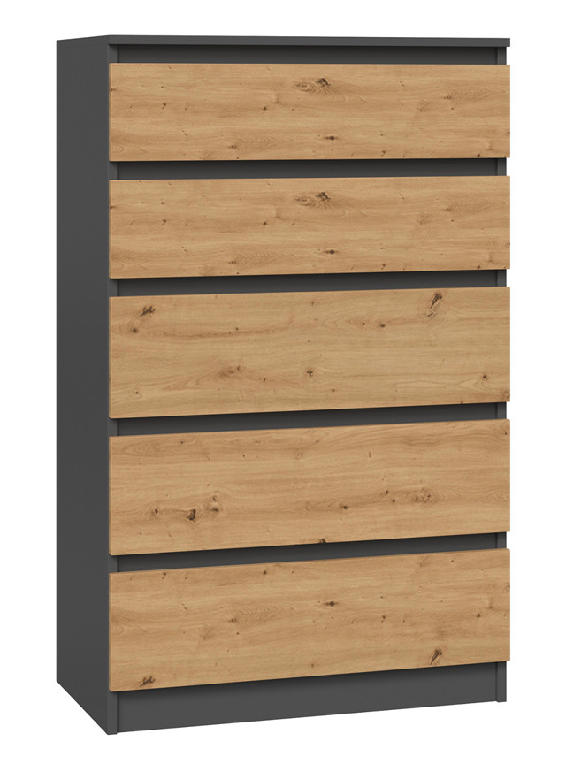 Komoda M5 70x40xH112 antracyt/artisan - zdjęcie 3