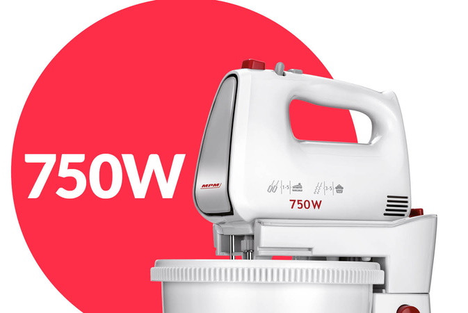 Mikser z 2 misami obrotowymi MPM MMR-22Z - zdjęcie 1