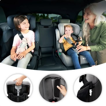 Kinderkraft fotelik COMFORT UP i-Size 9-36kg Happy - zdjęcie 7