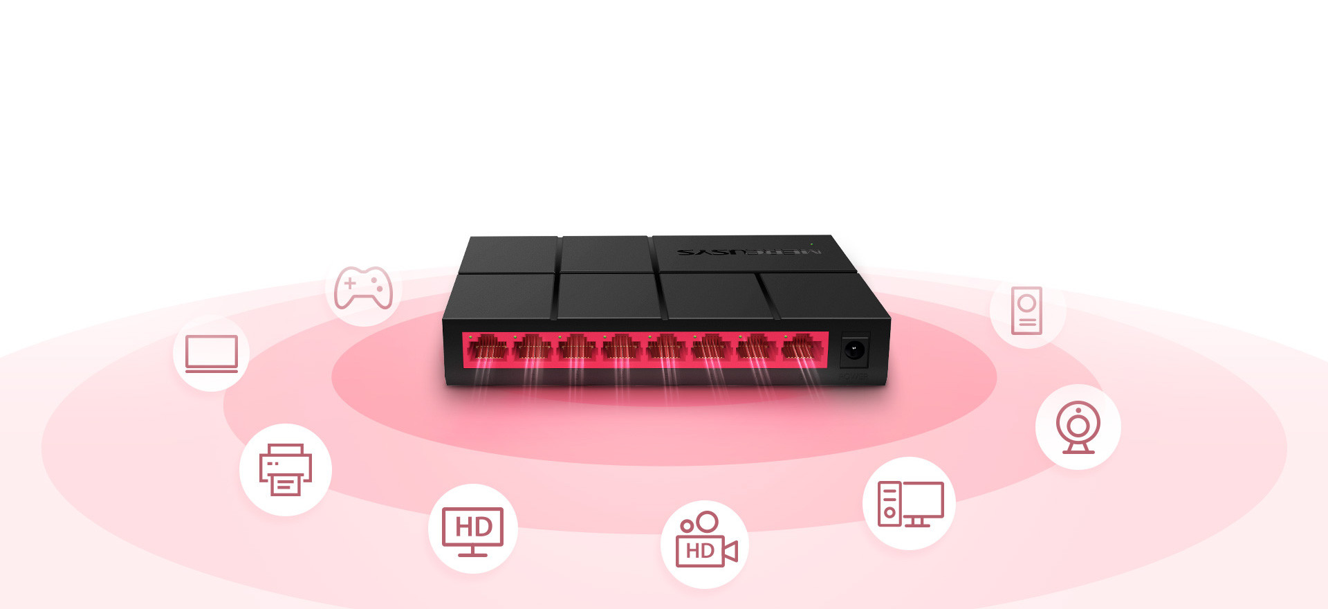 Switch Mercusys MS108G - zdjęcie 2