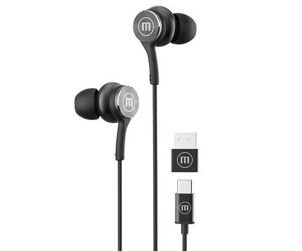 MAXELL XC1 Słuchawki przewodowe USB-C connector czarne - zdjęcie 1