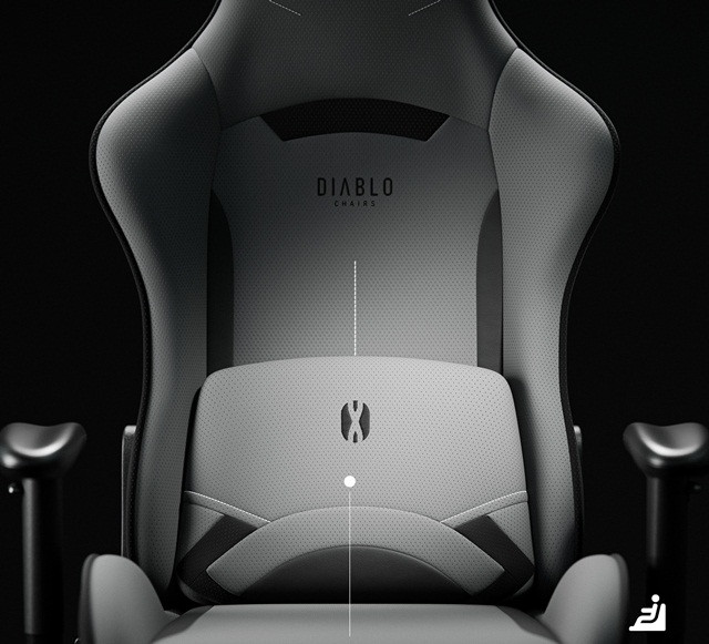 Fotel gamingowy DIABLO X-ST4RTER fotel szary - zdjęcie 2