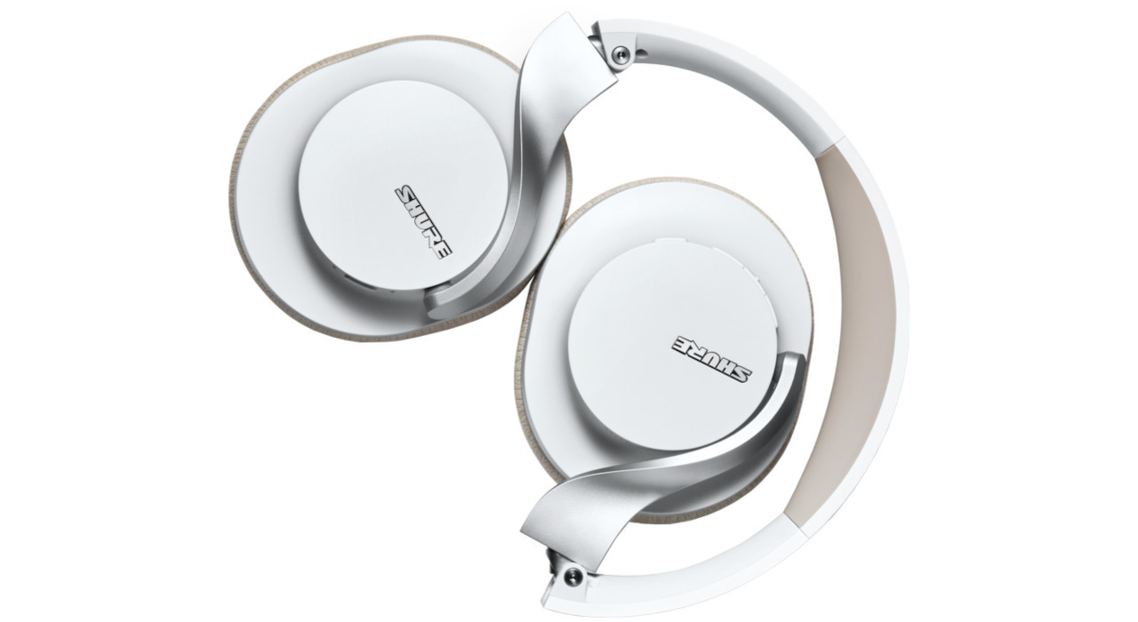 Shure SBH1DYWH1-EFS - Profesjonalne słuchawki bezprzewodowe AONIC 40 z systemem ANC (białe) - zdjęcie 4