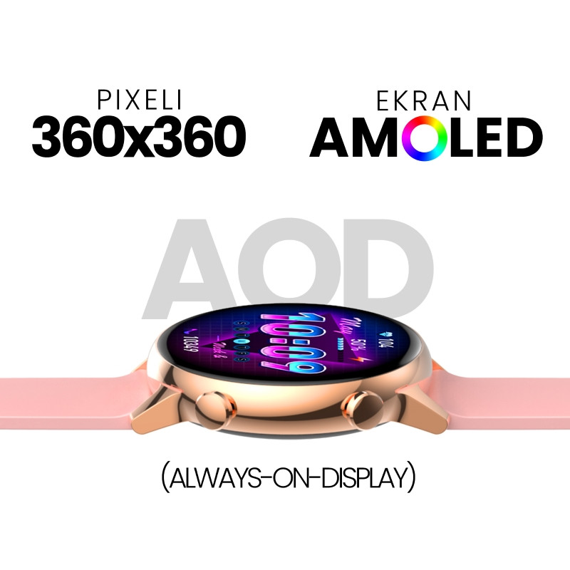 Smartwatch for women Manta Alexa Mini czarny - zdjęcie 2